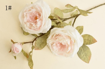 Artificial rose branch